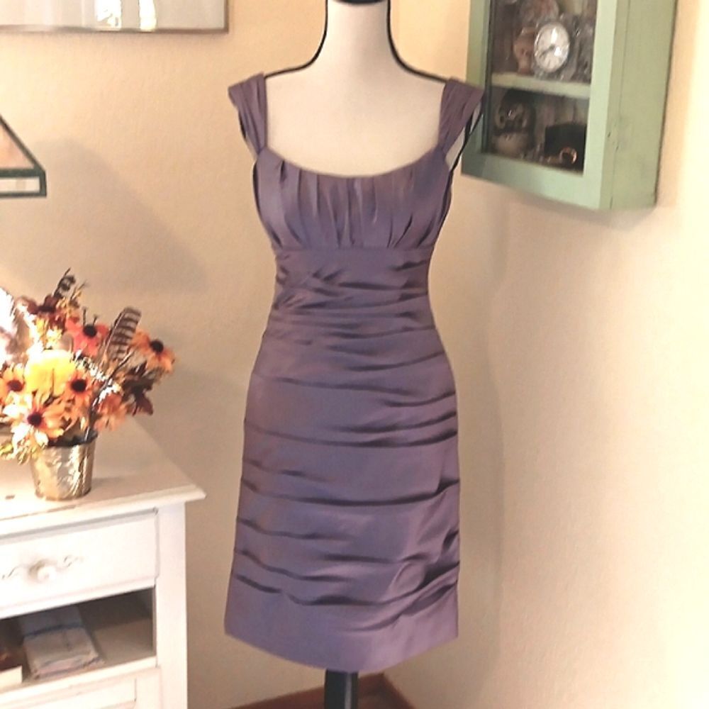 Bill Levkoff Satin Evening Dress